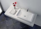 Legion Furniture WJ9002 23.6" Solid Surface Vessel Sink in White