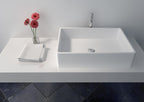 Legion Furniture WJ9009 23.6" Solid Surface Vessel Sink in White