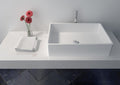 Legion Furniture WJ9009 23.6" Solid Surface Vessel Sink in White