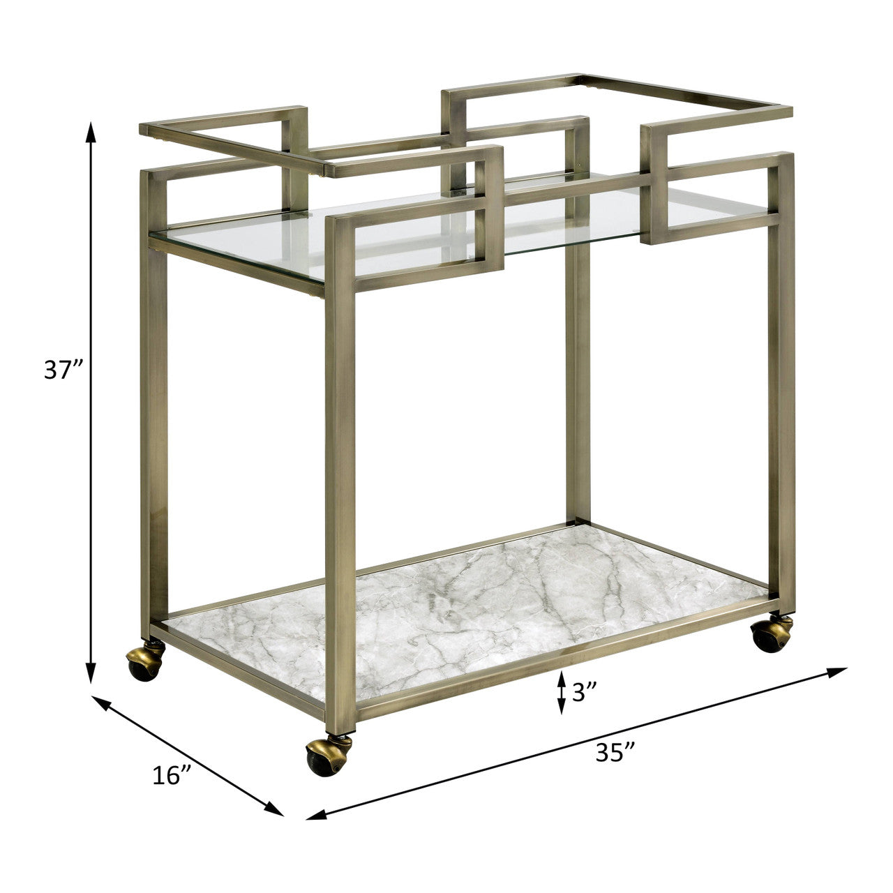 ACME AC00159 Neilo Serving Cart  3