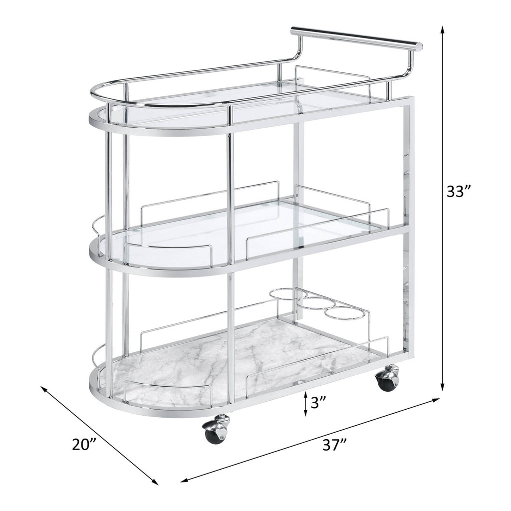 ACME AC00161 Inyo Serving Cart  3