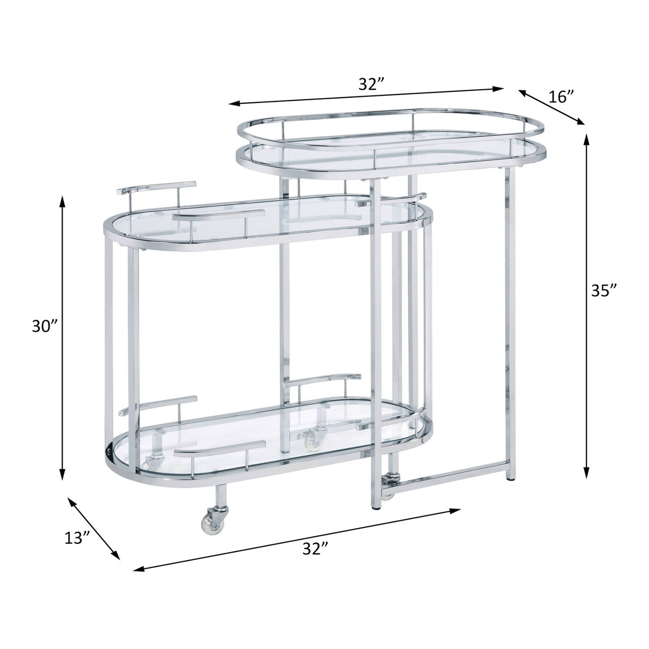 ACME AC00162 Piffo Serving Cart  6