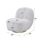 ACME AC00231 Yedaid White Accent Chair  6