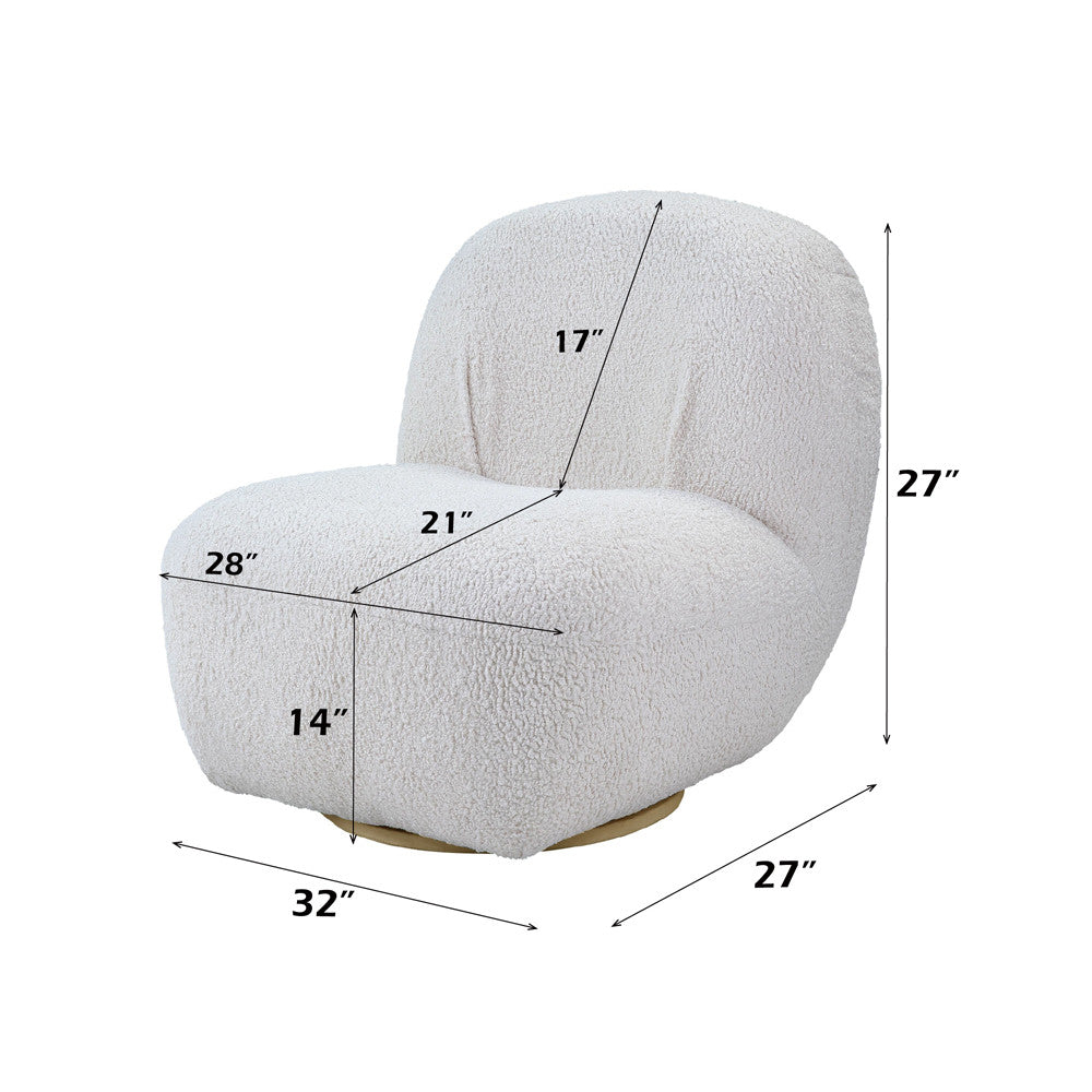 ACME AC00231 Yedaid White Accent Chair  6