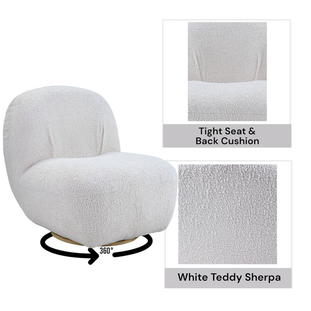 ACME AC00231 Yedaid White Accent Chair  7