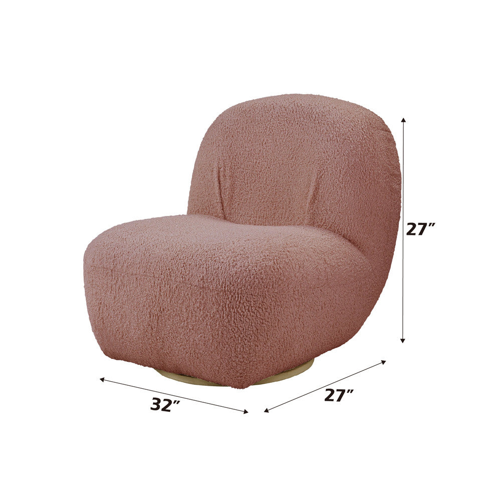 ACME AC00232 Yedaid Pink Accent Chair  6