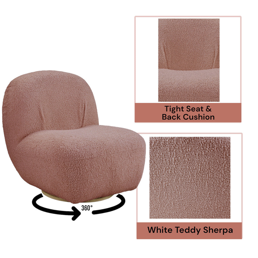 ACME AC00232 Yedaid Pink Accent Chair  7
