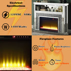 ACME AC00508 Noralie Fireplace with Firecore with Led  18