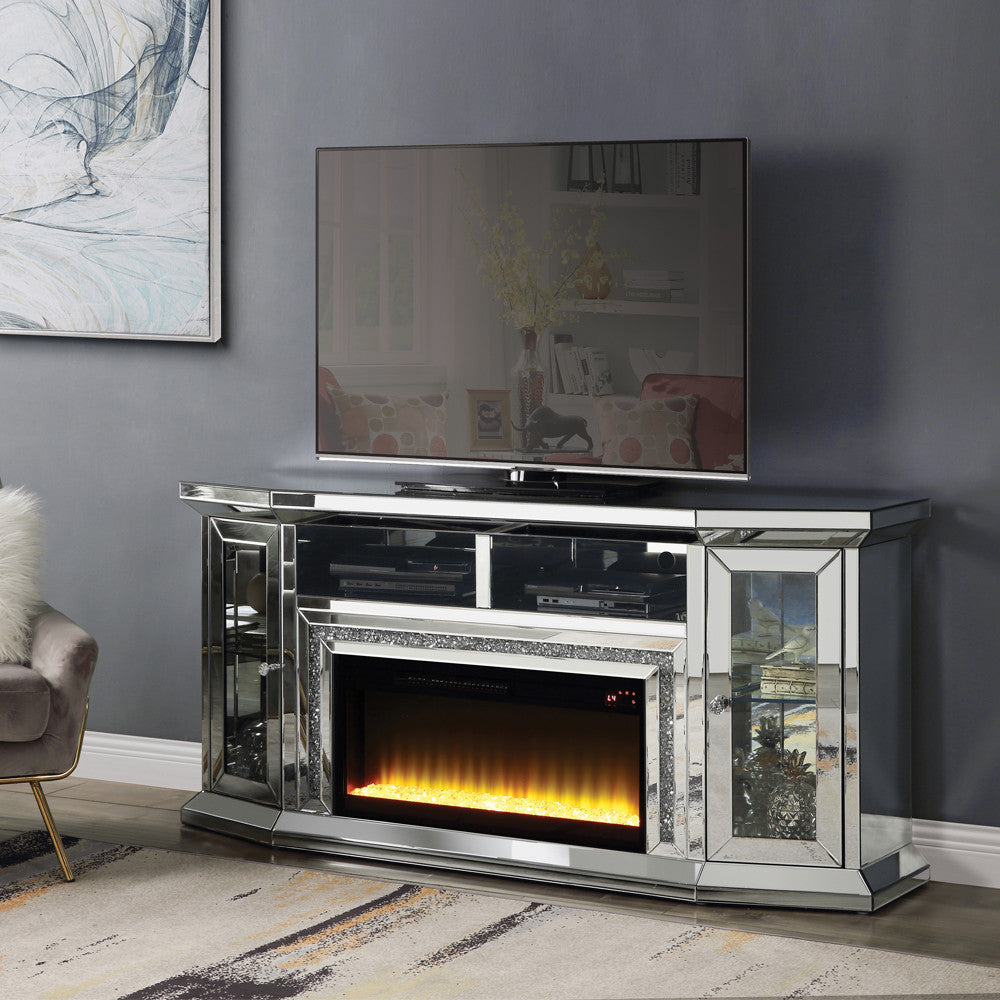 ACME AC00517 Noralie Fireplace with Firecore with Led