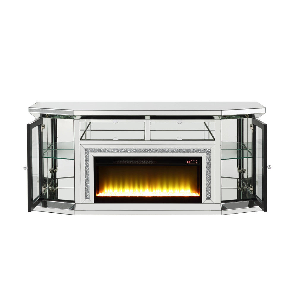 ACME AC00517 Noralie Fireplace with Firecore with Led  4