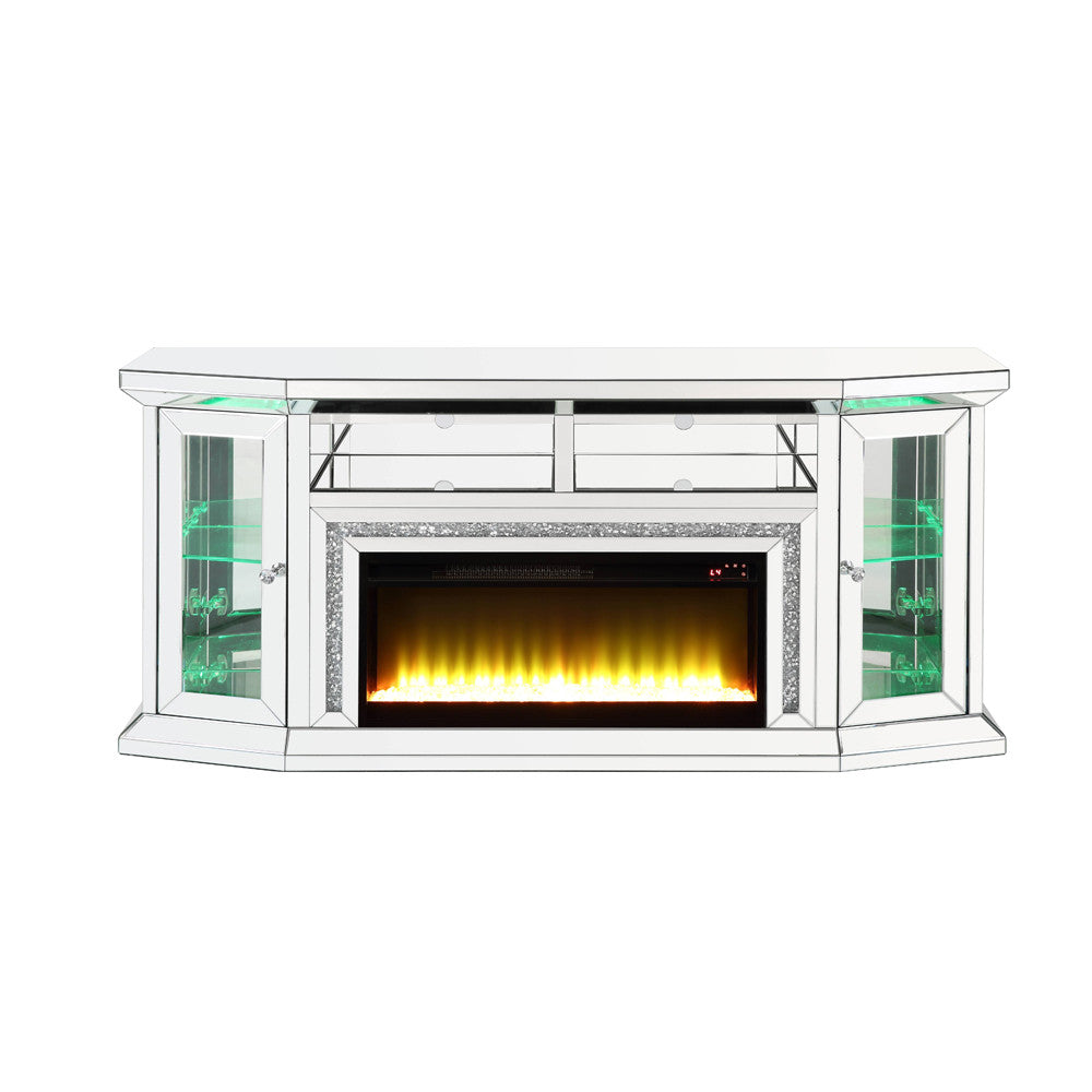 ACME AC00517 Noralie Fireplace with Firecore with Led  6