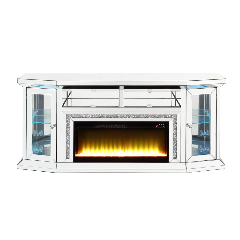 ACME AC00517 Noralie Fireplace with Firecore with Led  7