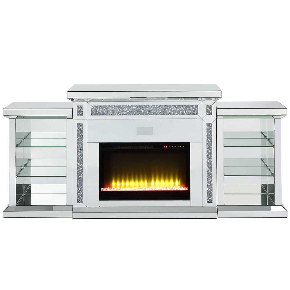 ACME AC00518 Noralie Fireplace with Firecore with Bluetooth  10
