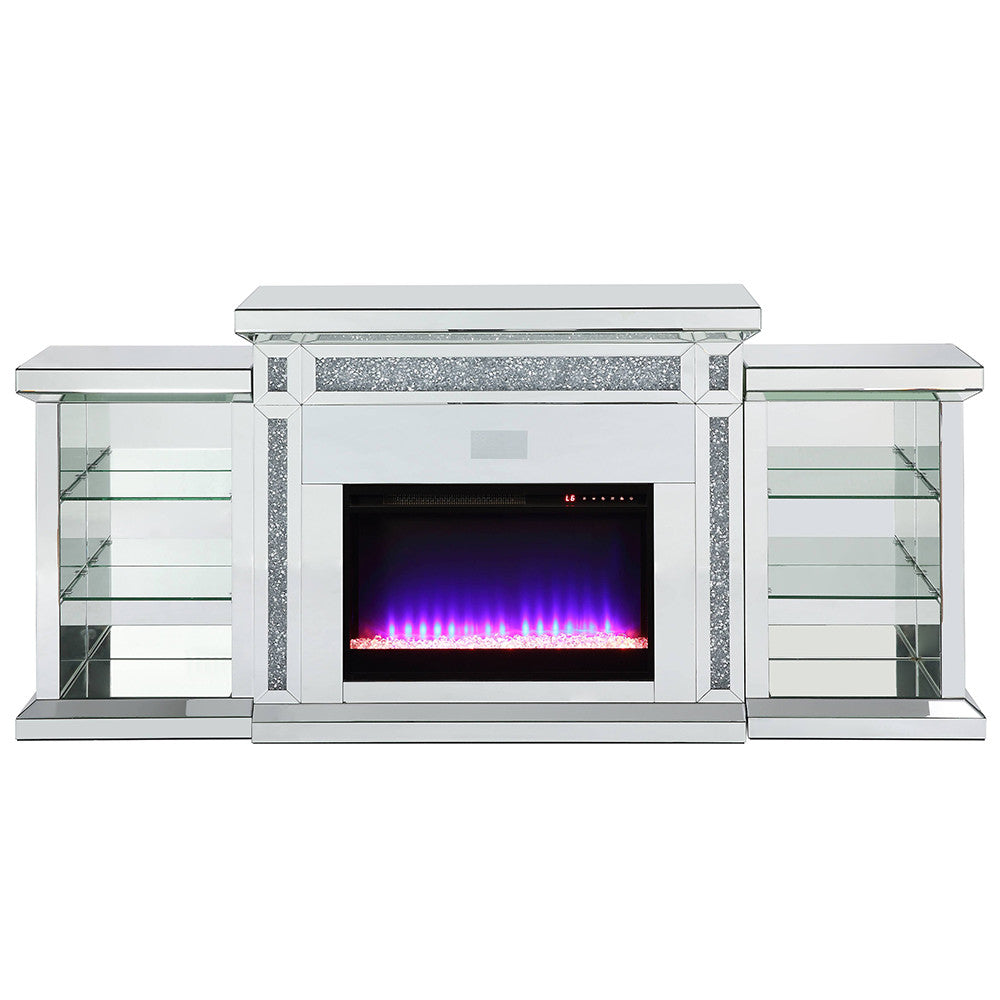 ACME AC00518 Noralie Fireplace with Firecore with Bluetooth  12
