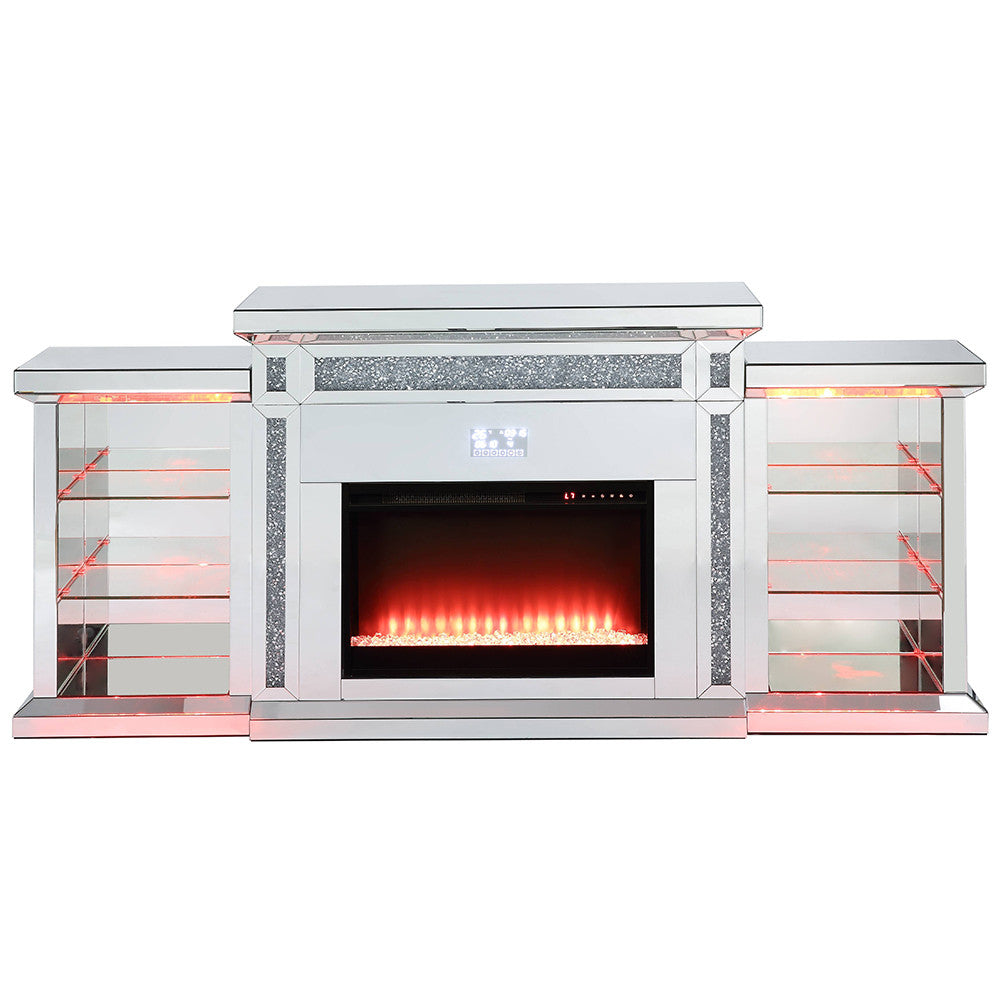 ACME AC00518 Noralie Fireplace with Firecore with Bluetooth  13