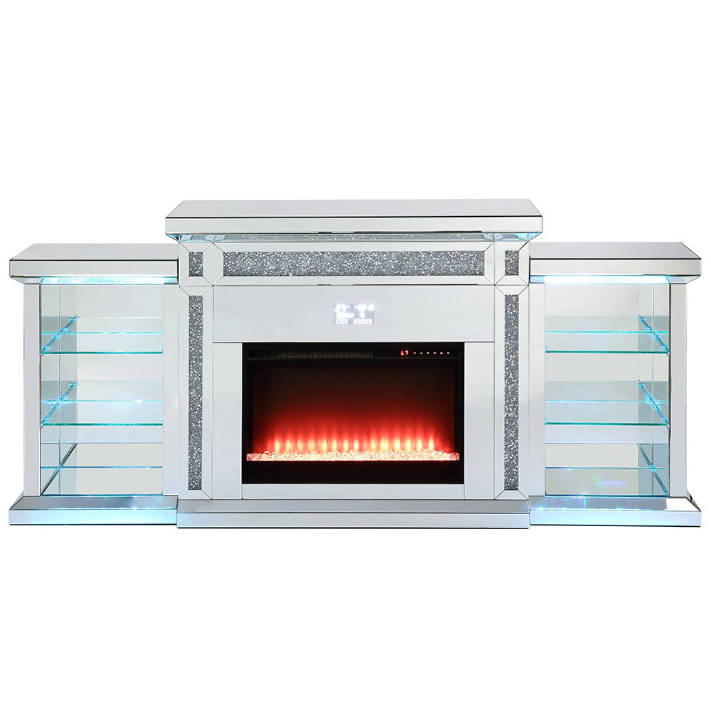 ACME AC00518 Noralie Fireplace with Firecore with Bluetooth  14