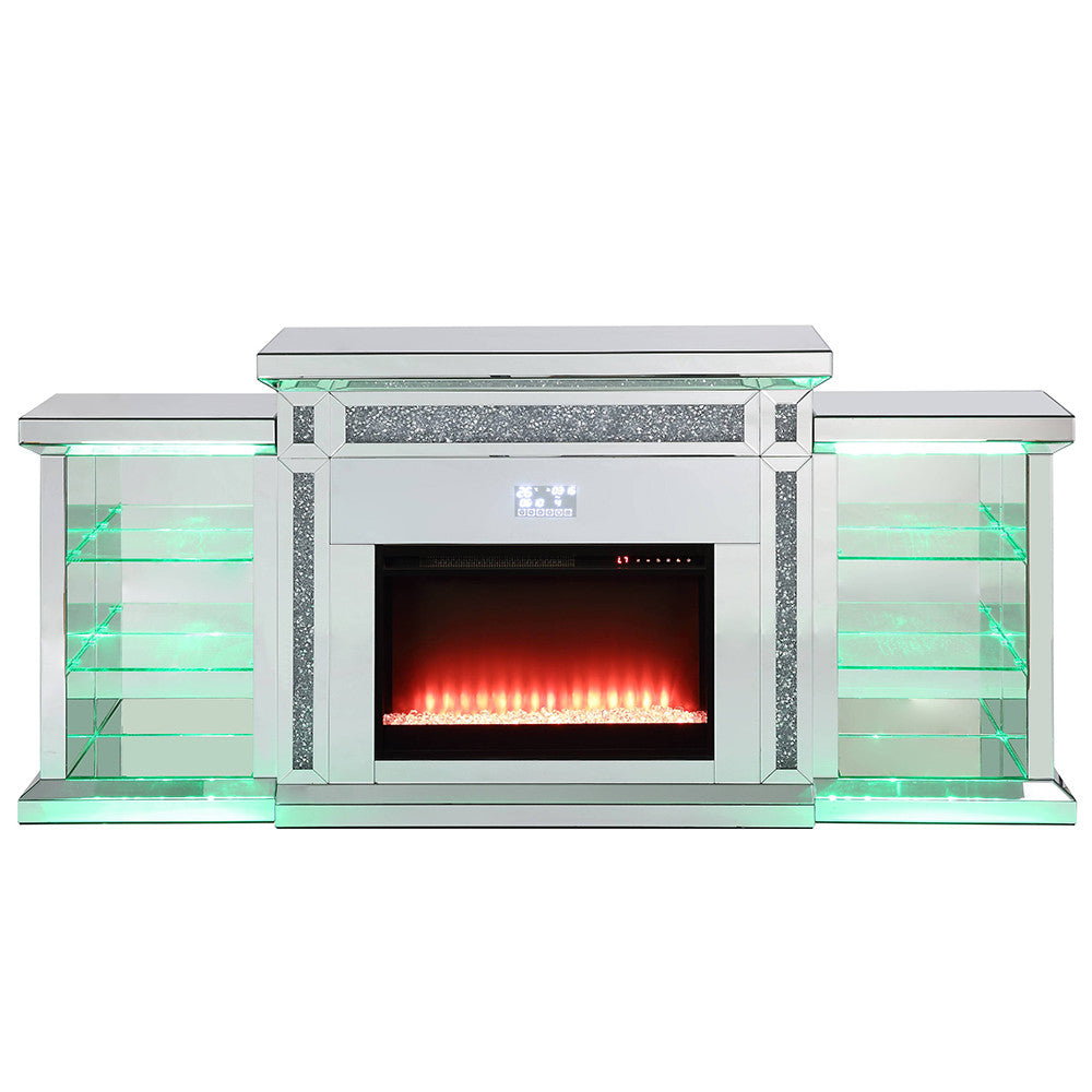 ACME AC00518 Noralie Fireplace with Firecore with Bluetooth  15