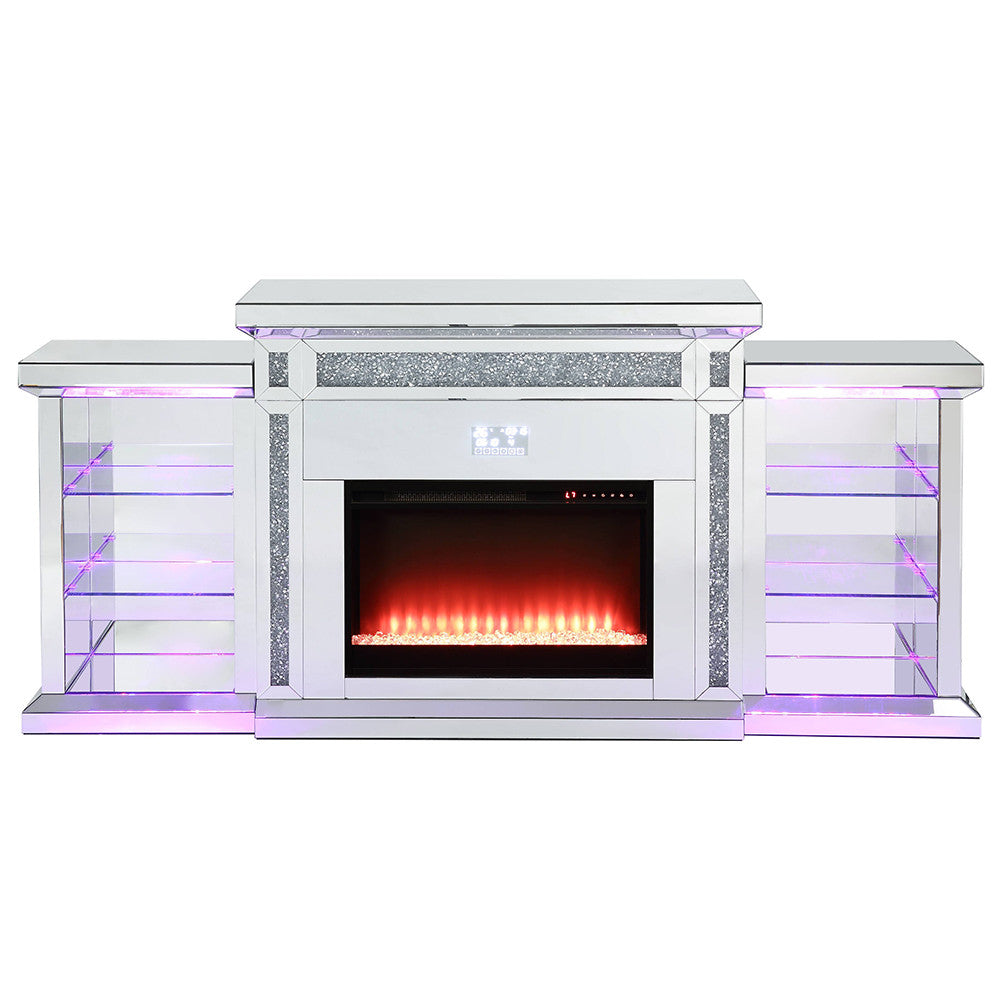ACME AC00518 Noralie Fireplace with Firecore with Bluetooth  16