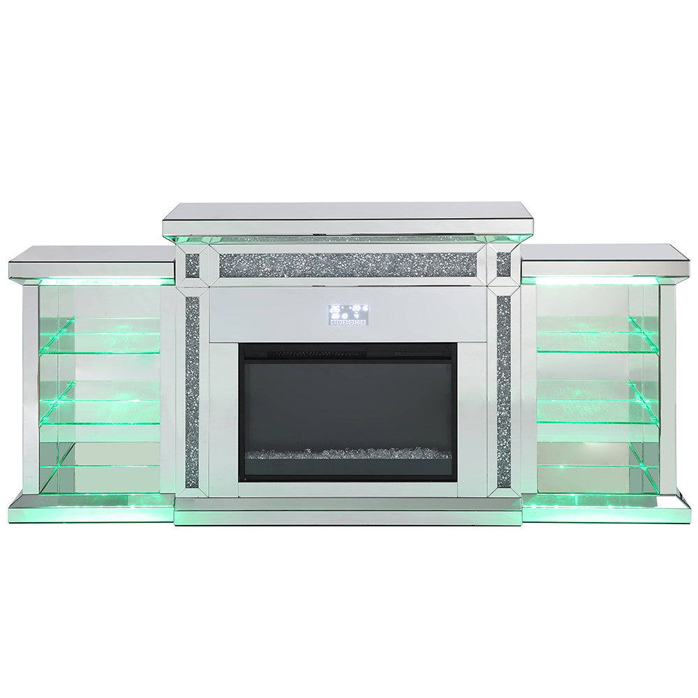 ACME AC00518 Noralie Fireplace with Firecore with Bluetooth  6