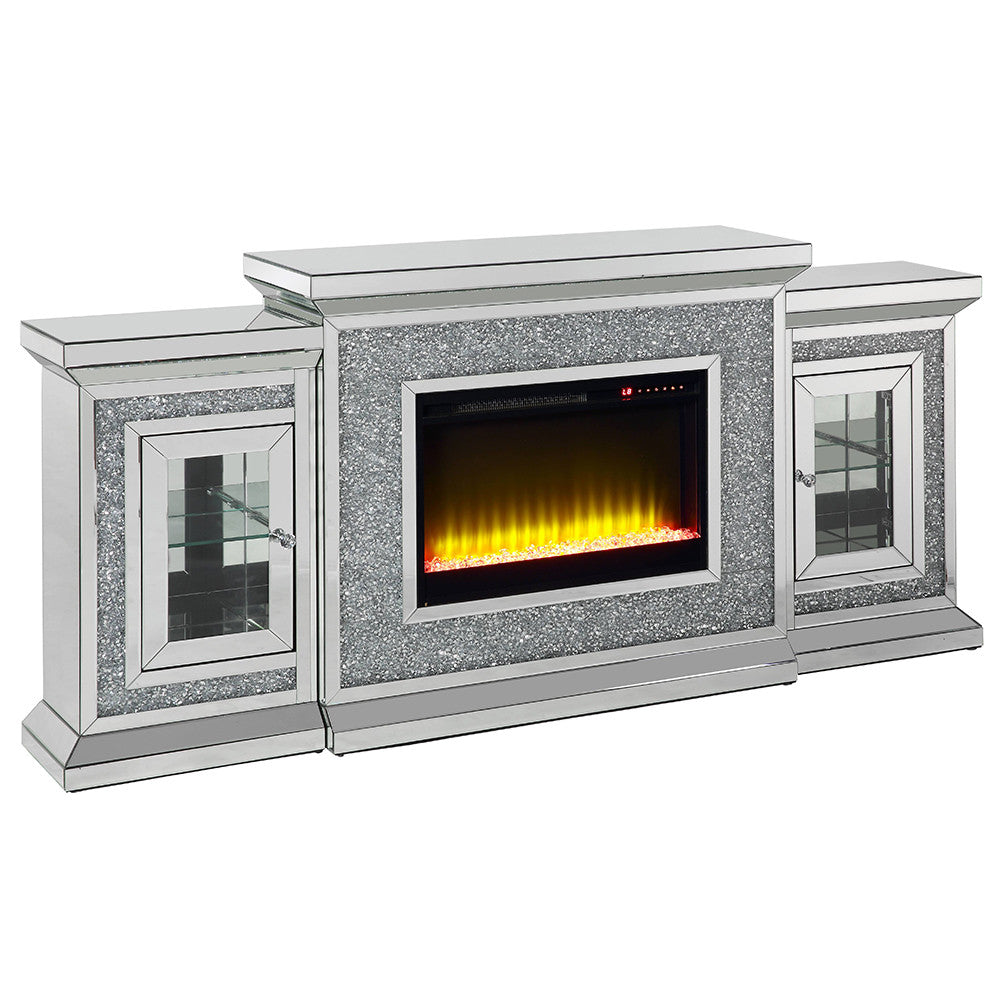 ACME AC00522 Noralie Fireplace with Firecore with Led  1