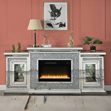 ACME AC00522 Noralie Fireplace with Firecore with Led