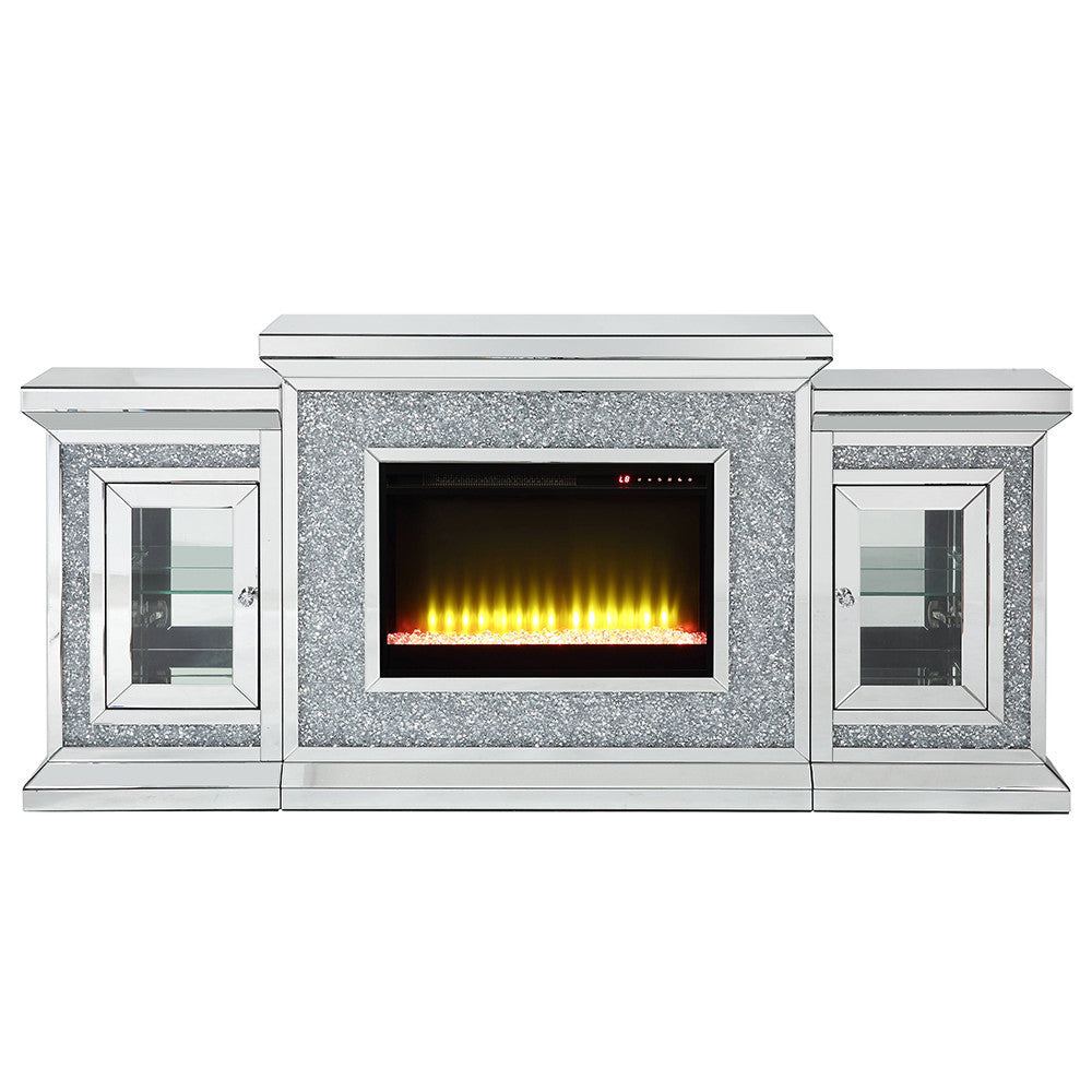 ACME AC00522 Noralie Fireplace with Firecore with Led  2