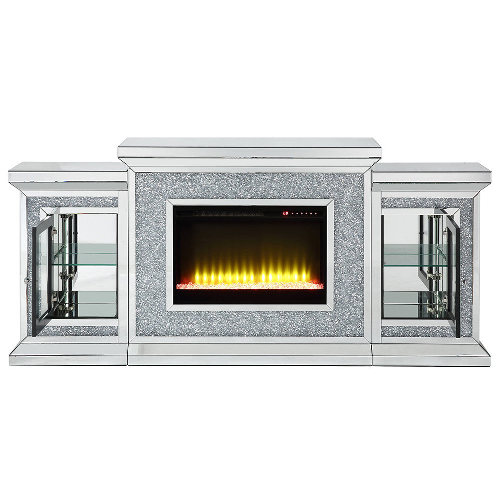 ACME AC00522 Noralie Fireplace with Firecore with Led  4
