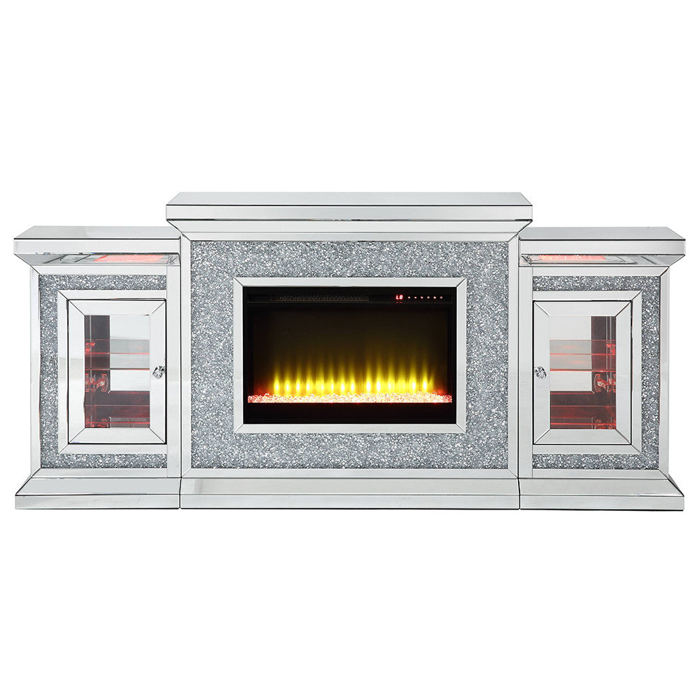 ACME AC00522 Noralie Fireplace with Firecore with Led  5