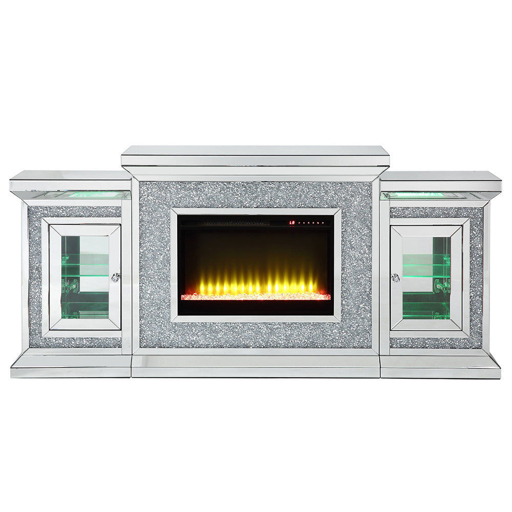 ACME AC00522 Noralie Fireplace with Firecore with Led  6