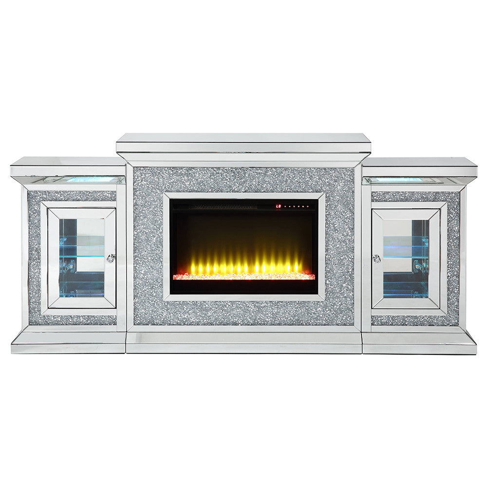 ACME AC00522 Noralie Fireplace with Firecore with Led  7