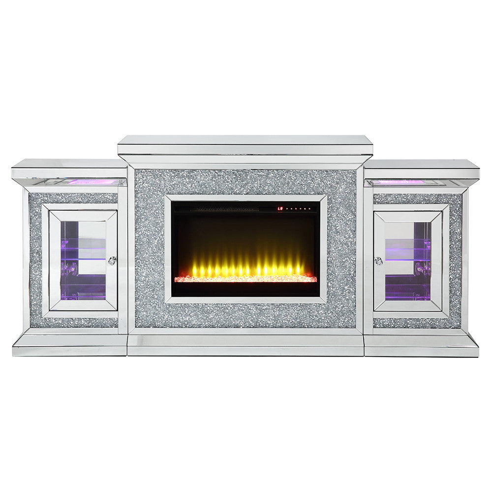 ACME AC00522 Noralie Fireplace with Firecore with Led  8