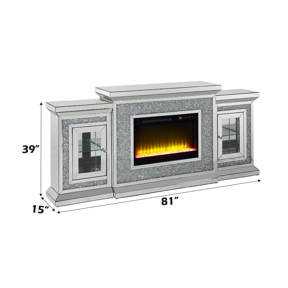 ACME AC00522 Noralie Fireplace with Firecore with Led  9