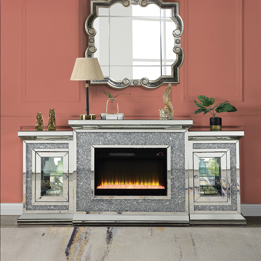 ACME AC00522 Noralie Fireplace with Firecore with Led  11