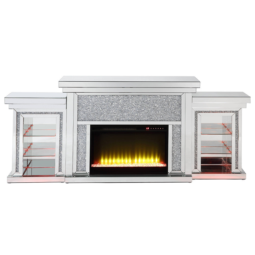 ACME AC00524 Noralie Fireplace with Firecore with Led  4