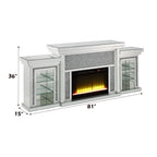 ACME AC00524 Noralie Fireplace with Firecore with Led  8
