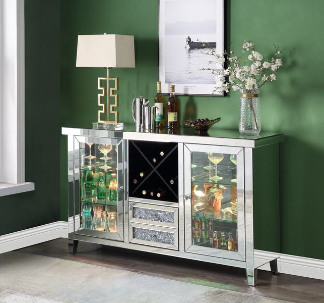 ACME AC00525 Noralie Wine Cabinet with Led  3