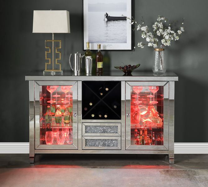 ACME AC00525 Noralie Wine Cabinet with Led  5