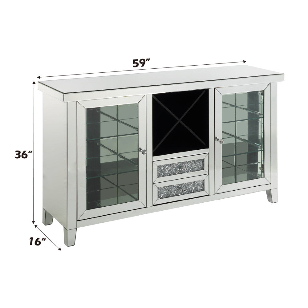 ACME AC00525 Noralie Wine Cabinet with Led  11