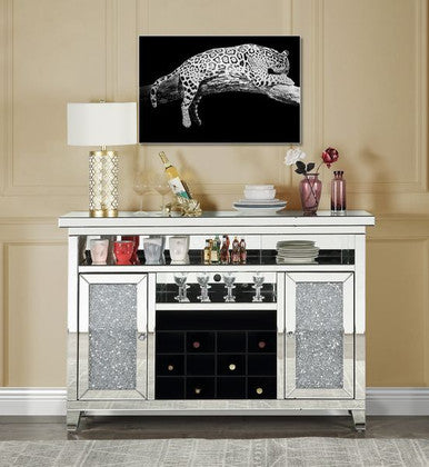 ACME AC00526 Noralie Wine Cabinet with Led