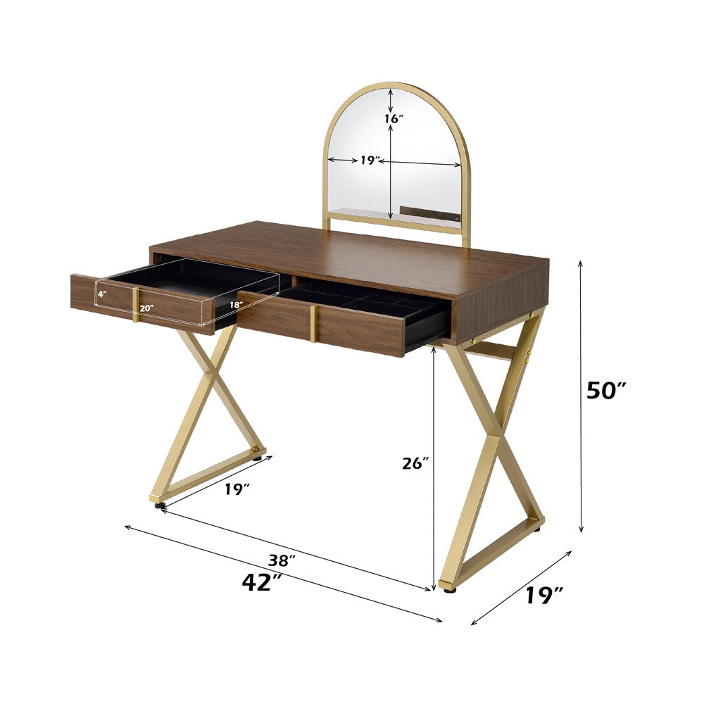 ACME AC00665 Coleen Vanity Set with Jewelry Box  6