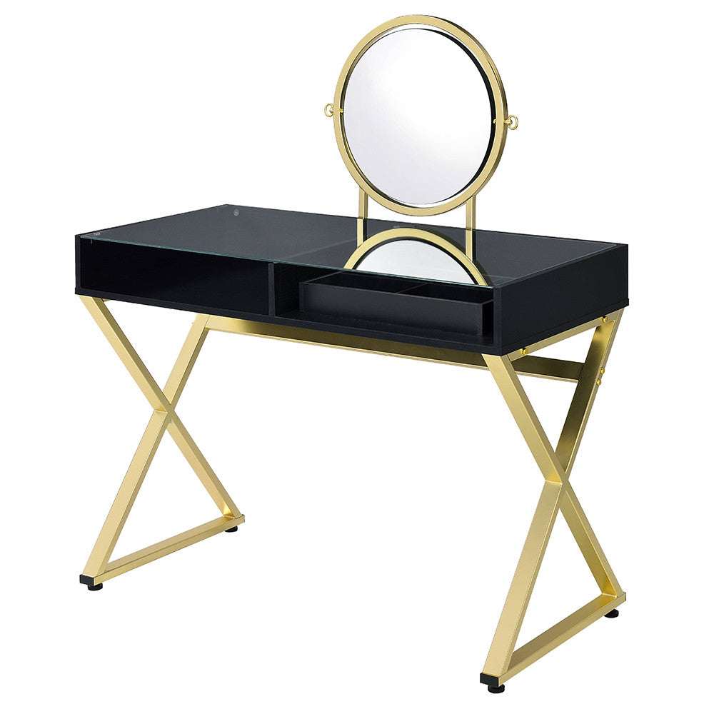 ACME AC00669 Coleen Vanity Set with Jewelry Box  1