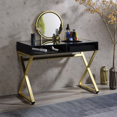 ACME AC00669 Coleen Vanity Set with Jewelry Box