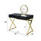 ACME AC00669 Coleen Vanity Set with Jewelry Box  5