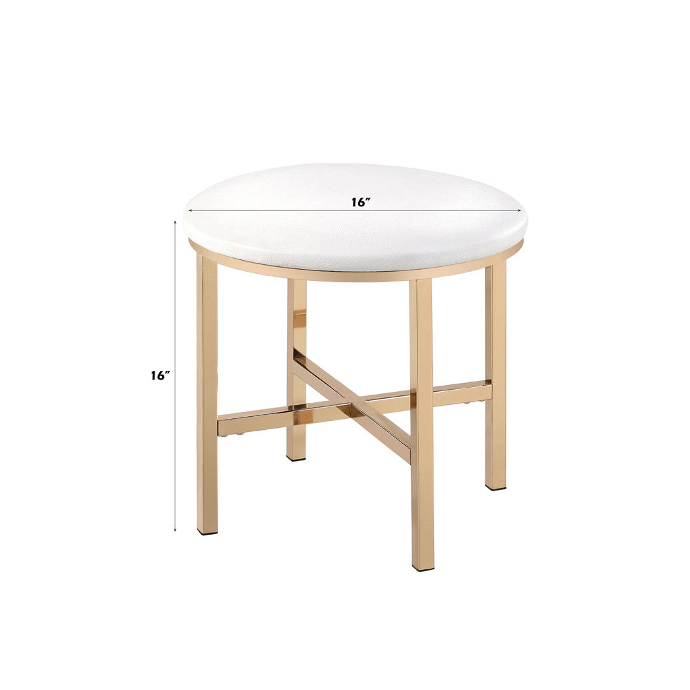 ACME AC00723 Midriaks Vanity Mirror & Stool  3