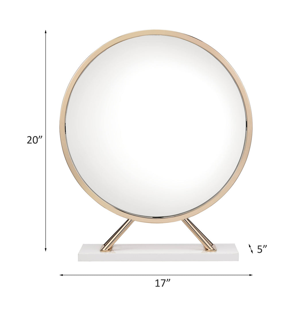 ACME AC00723 Midriaks Vanity Mirror & Stool  2