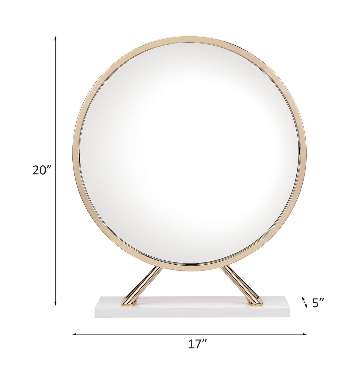 ACME AC00723 Midriaks Vanity Mirror & Stool  2