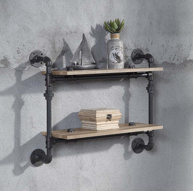ACME AC00735 Brantley Wall Rack with 2 Shelves