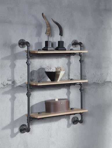 ACME AC00736 Brantley Wall Rack with 3 Shelves