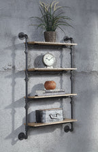 ACME AC00737 Brantley Wall Rack with 4 Shelves