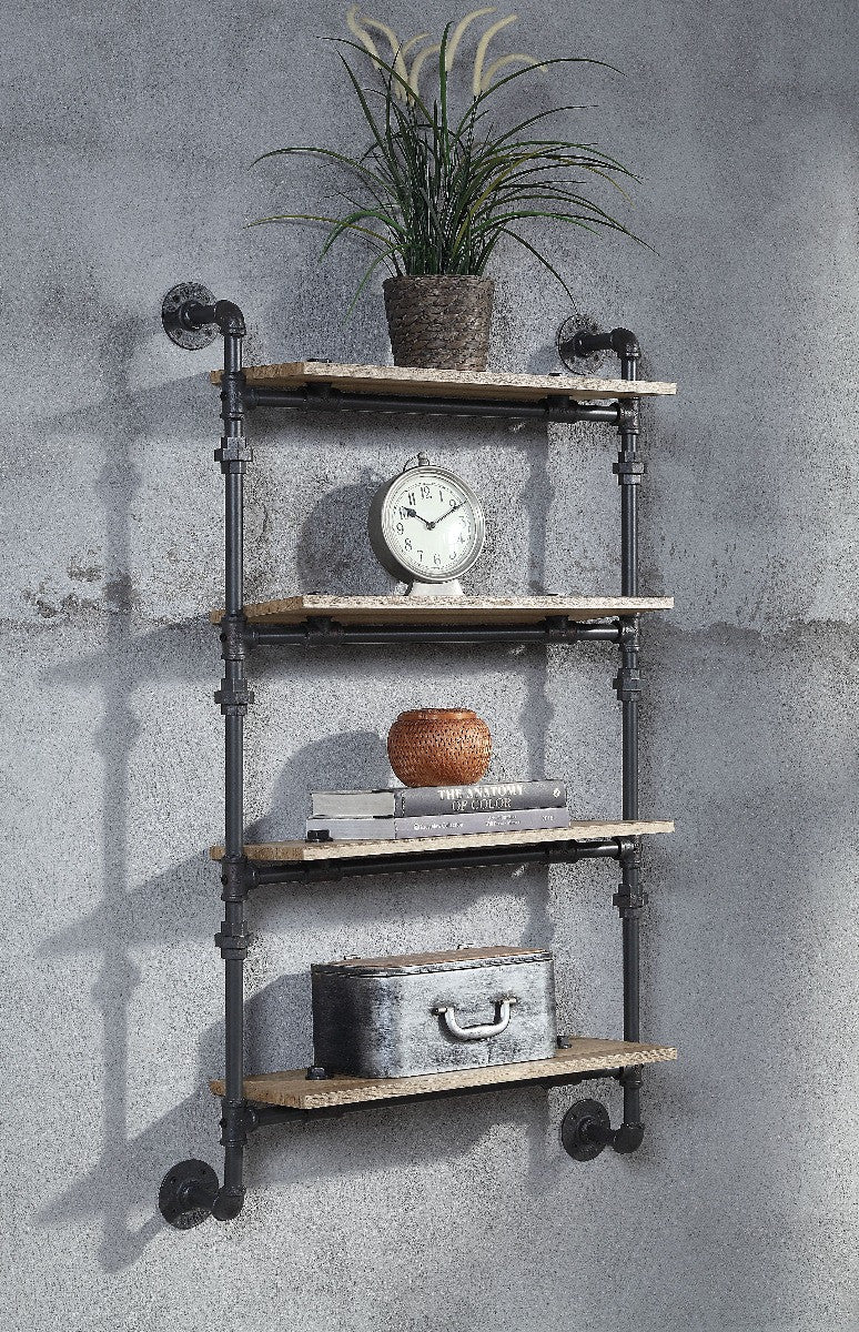 ACME AC00737 Brantley Wall Rack with 4 Shelves